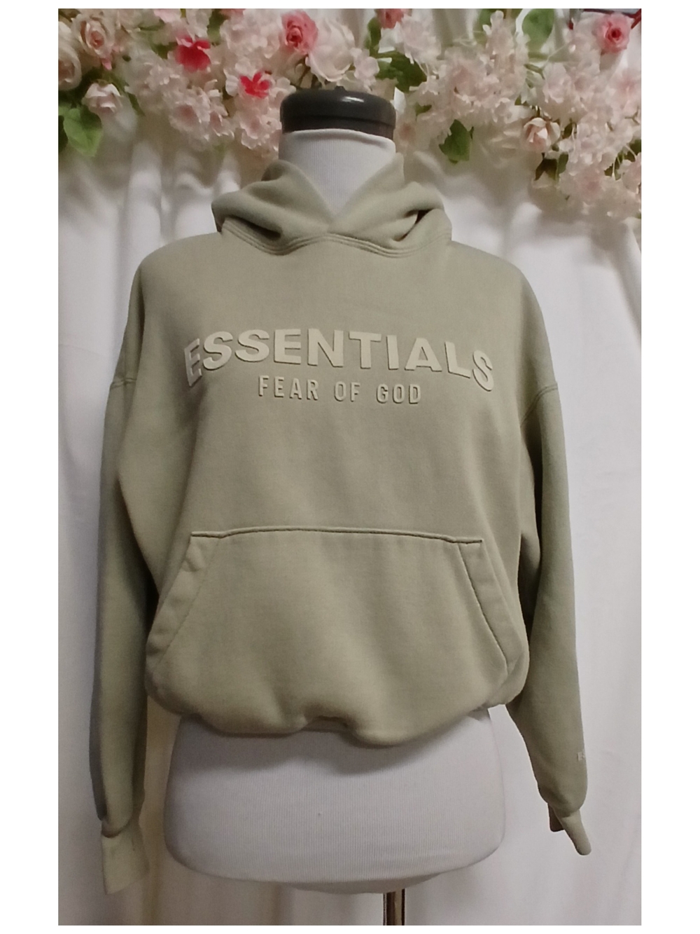 Fear of God Essentials Olive Green Hoodie Sweatshirt
